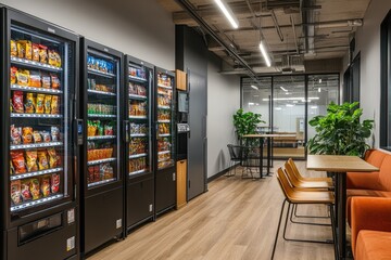 Stocked vending machine with popular items